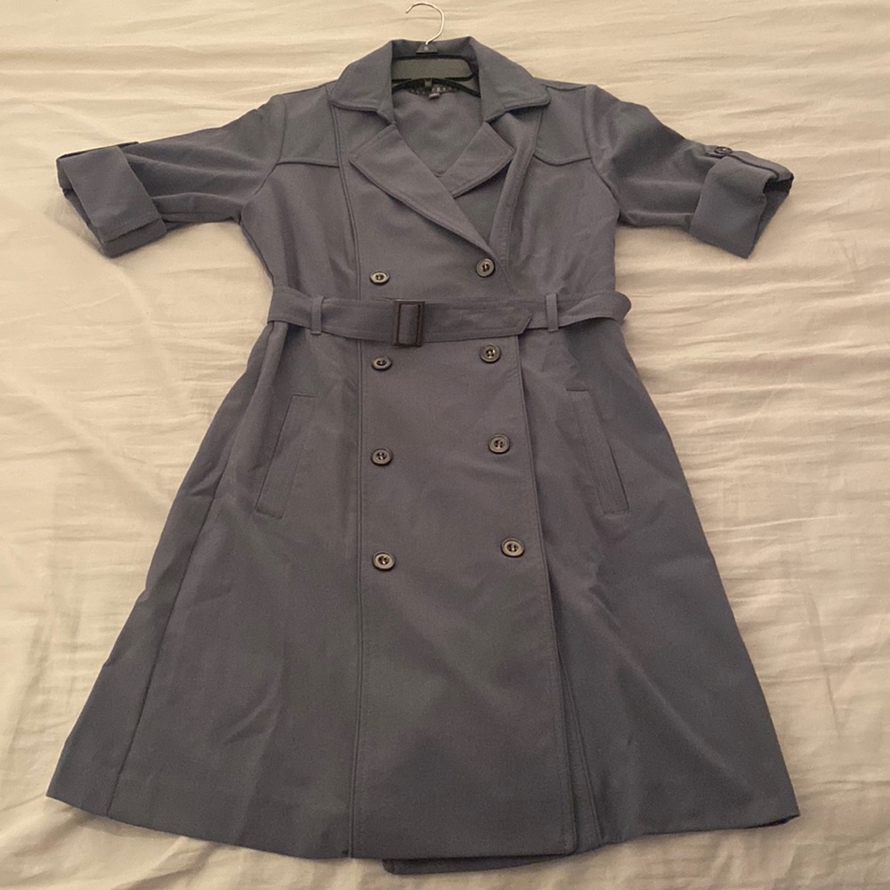 New Sharagano’s double breasted shirt dress flint stone size 6